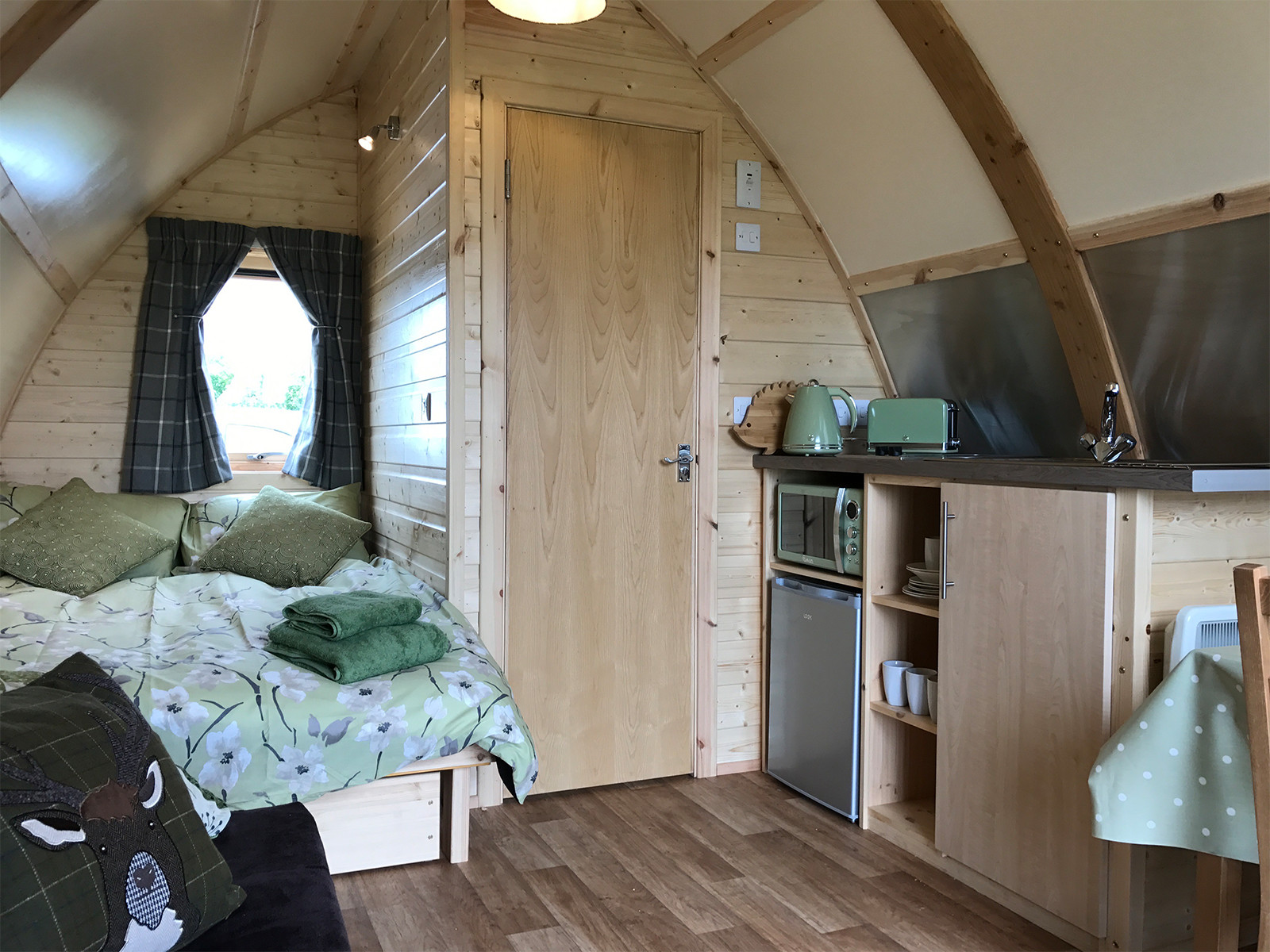 Cosy extras in all luxury glamping pods at Evenlode Grounds Farm