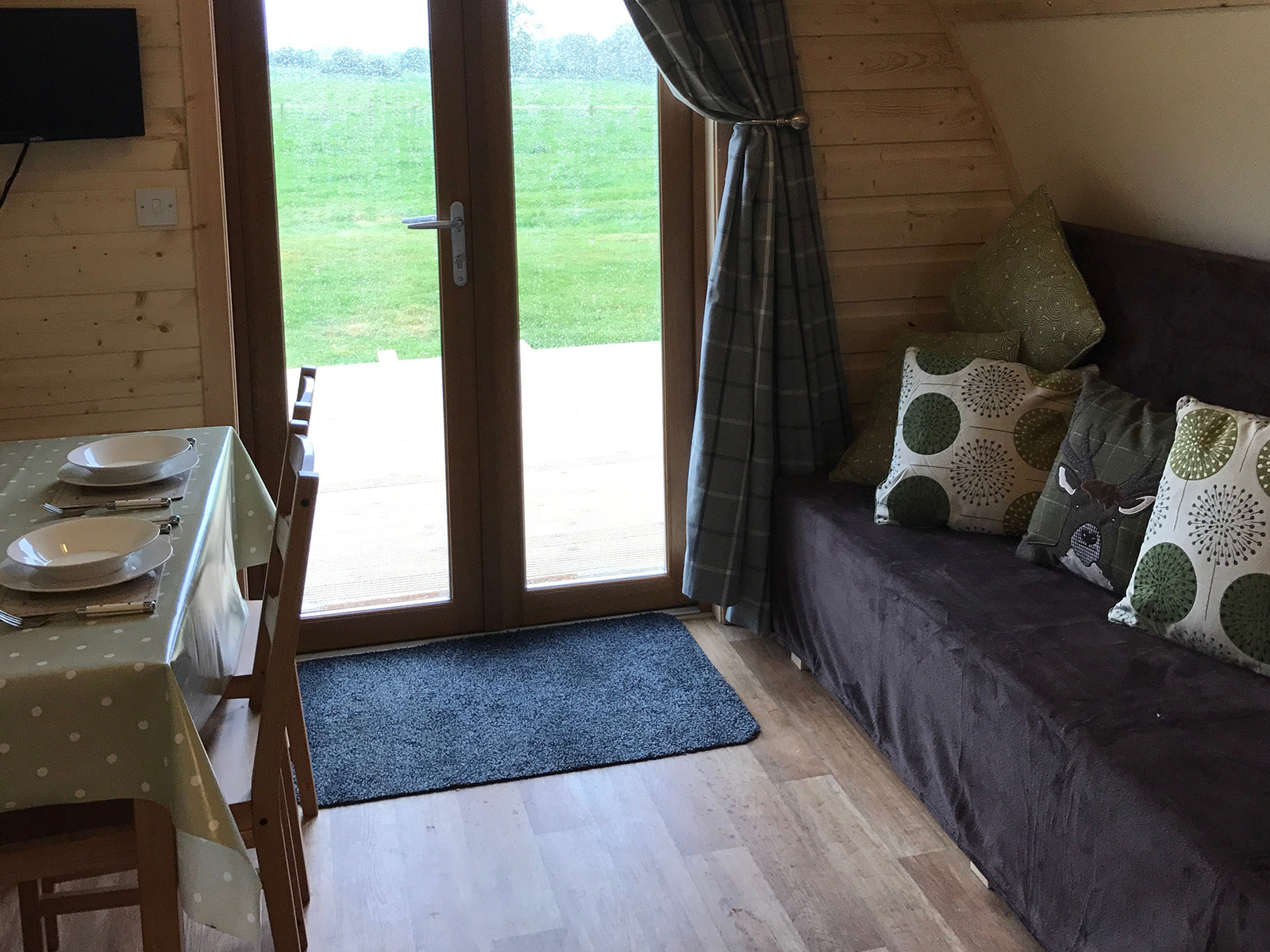 Indoor heating in all luxury glamping pods at Evenlode Grounds Farm